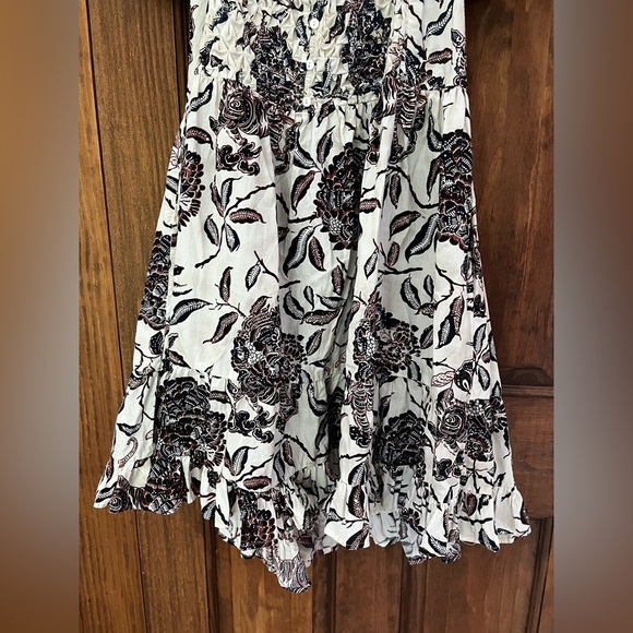 House of Harlow 1960‎ Floral Peasant Bohemian Puff Sleeve Mini Dress Size Medium - Picture 5 of 10